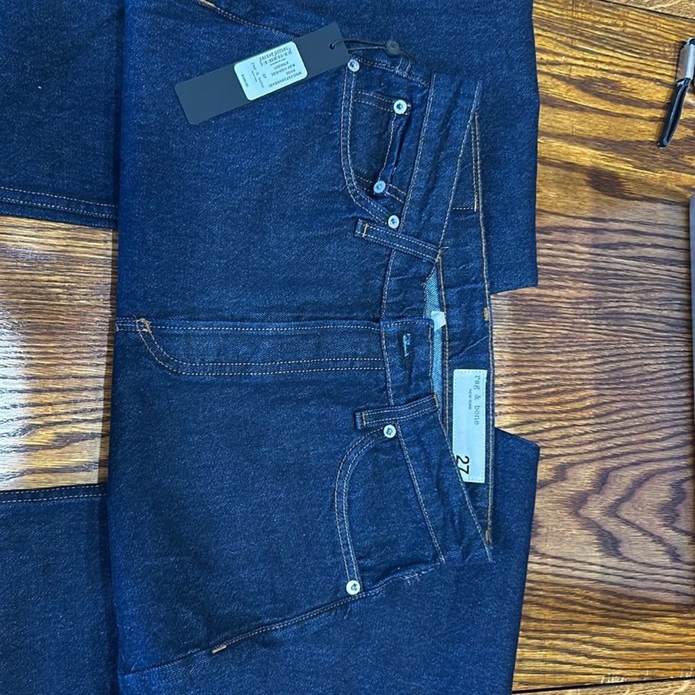 rag & bone Women's Alex High Rise Jeans - Dark Blue